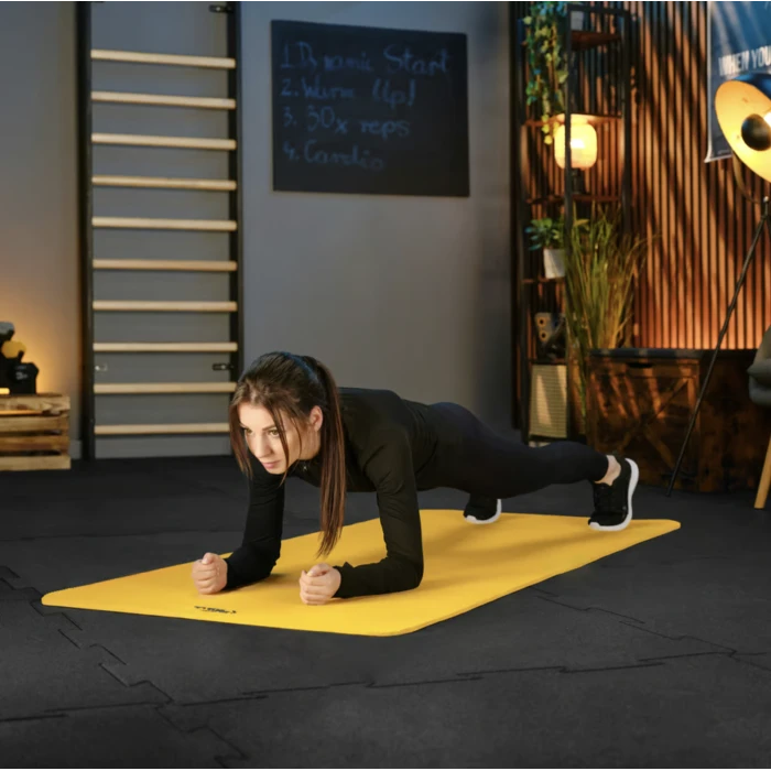 Коврик для йоги TX-019NGM NBR 1см 190х80 желтый