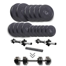 Набір гантелі-штанга Elitum Titan 59кг з перехідником