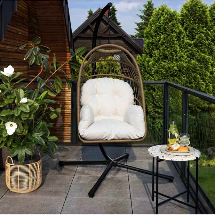 Підвісне крісло-кокон Di Volio Beluno бежевий