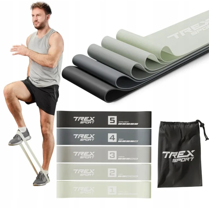 Набор резинок для фитнеса Trex Sport TX-065RBG 1-18кг
