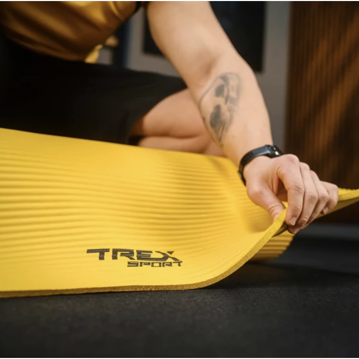 Коврик для йоги TX-019NGM NBR 1см 190х80 желтый