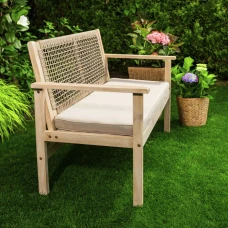 Садовая скамейка Di Volio Teracina со спинкой бежевый