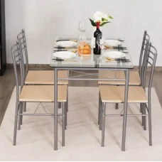 Комплект меблів Costway Corners обідній стіл з стільцями