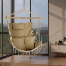 Бразильське крісло - гамак Outtec Boho Sois XXL бежевий