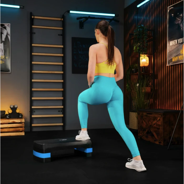 Степ платформа Trex Sport TX-030AS 3 рівнева чорно-блакитна