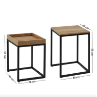 Комплект журнальных столиков Leobert Ascet в стиле Loft 2 шт.