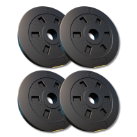 Сет композитных дисков Besport PowerPro 10 (4х2,5кг) для гантелей и штанг.