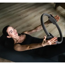 Кільце для пілатесу Gymtek армоване скловолокно 38см сірий