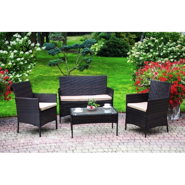 Садові меблі Chomik GARDEN LINE RAVELLO коричнево-кремові