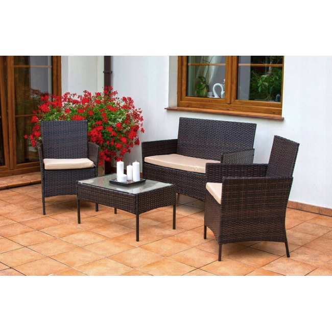 Садові меблі Chomik GARDEN LINE RAVELLO коричнево-кремові