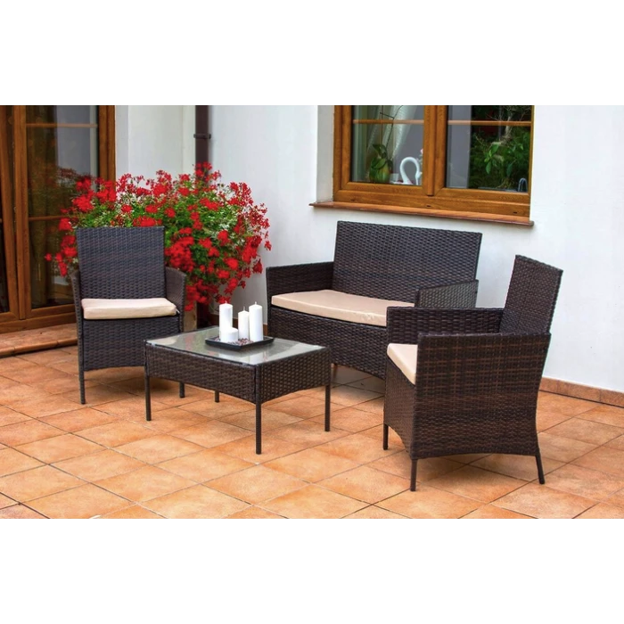 Садові меблі Chomik GARDEN LINE RAVELLO коричнево-кремові