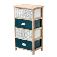 Комод деревянный Chomik HANS на 4 изумрудного ящика.