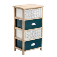 Комод деревянный Chomik HANS на 4 изумрудного ящика.
