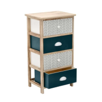 Комод деревянный Chomik HANS на 4 изумрудного ящика.