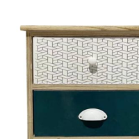 Комод деревянный Chomik HANS на 4 изумрудного ящика.