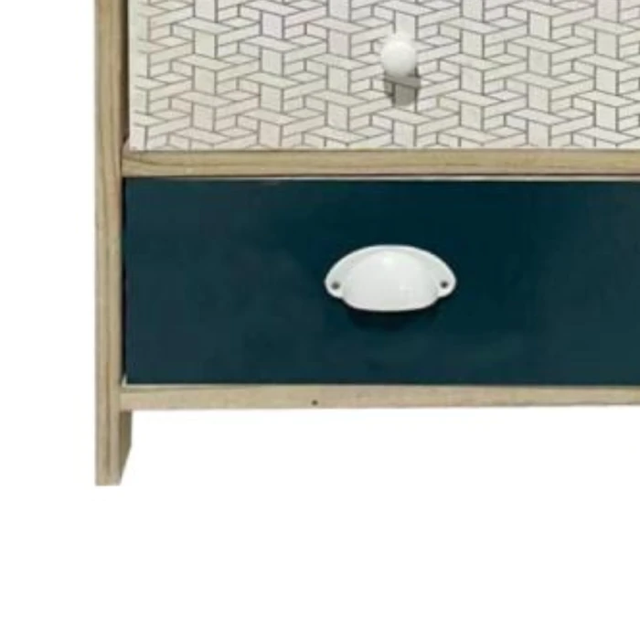 Комод деревянный Chomik HANS на 4 изумрудного ящика.