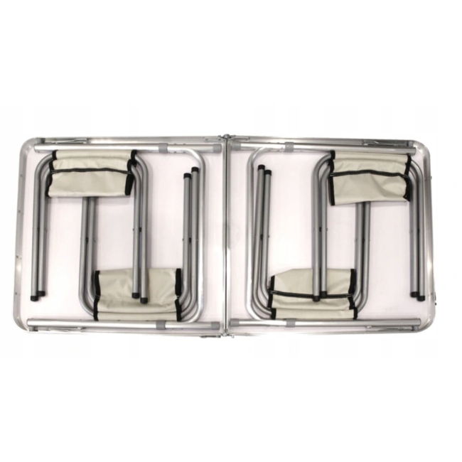 Стол туристический Chomik Garden Line RANGER раскладной с 4 стульями белый