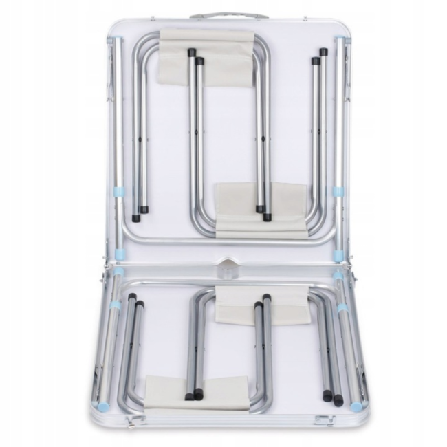 Стол туристический Chomik Garden Line RANGER раскладной с 4 стульями белый