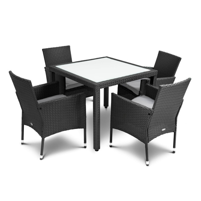 Садові меблі Di Volio VERONA 4+1 чорні