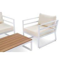 Набор садовой мебели Di Volio Avola - Белый/Бежевый