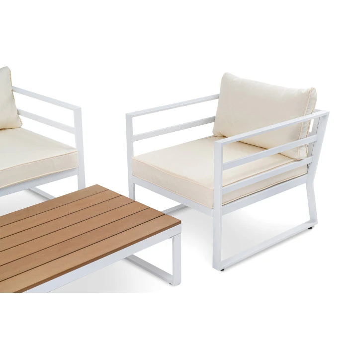 Набір садових меблів Di Volio Avola - Білий/Бежевий