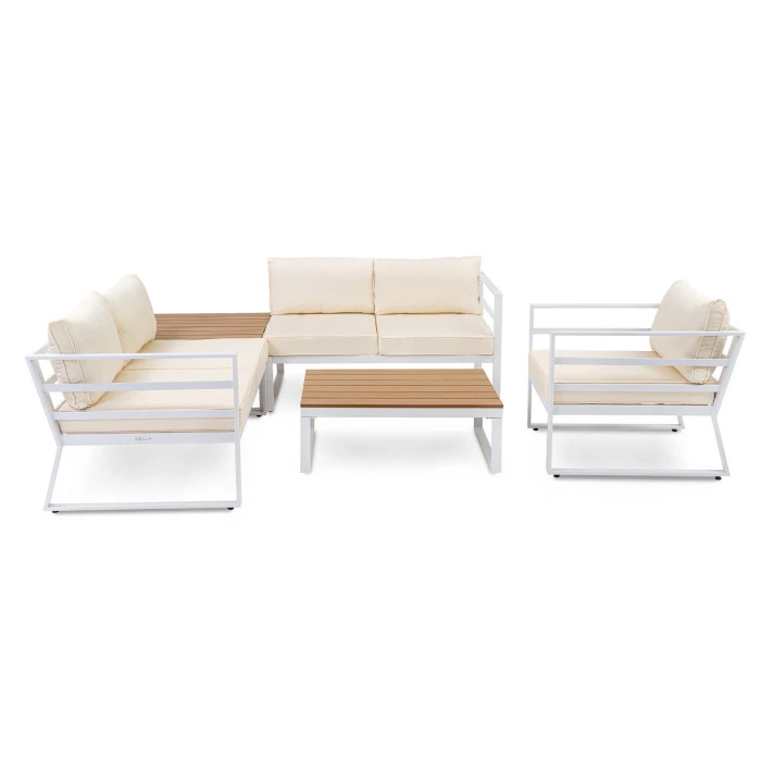 Набір садових меблів Di Volio Avola - Білий/Бежевий