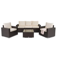 Комплект садових меблів Di Volio Prato Коричневий/Бежевий