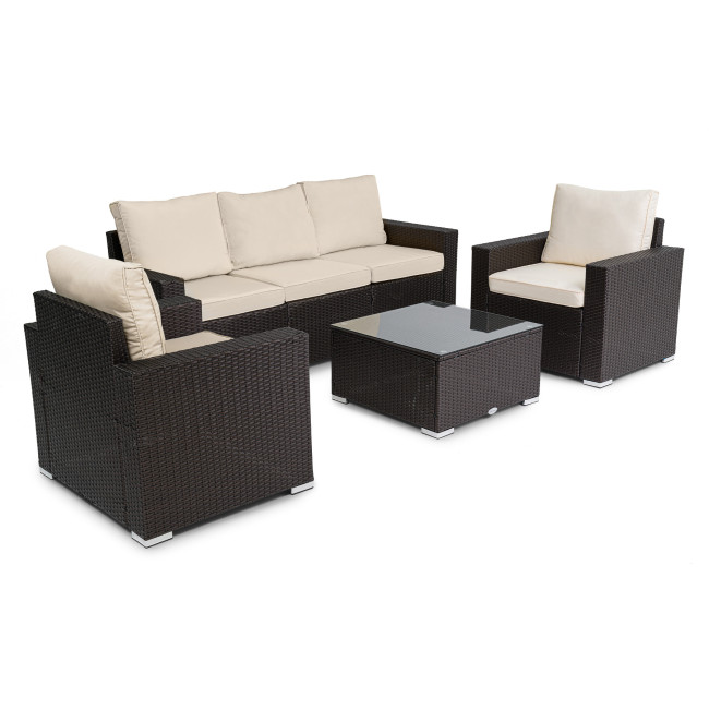 Комплект садових меблів Di Volio Prato Коричневий/Бежевий