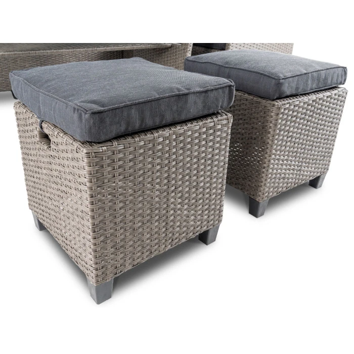 Набор садовой мебели Di Volio Livorno Серый/Графитный