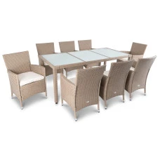 Садовая мебель Di Volio VERONA 8+1 бежево-кремовая