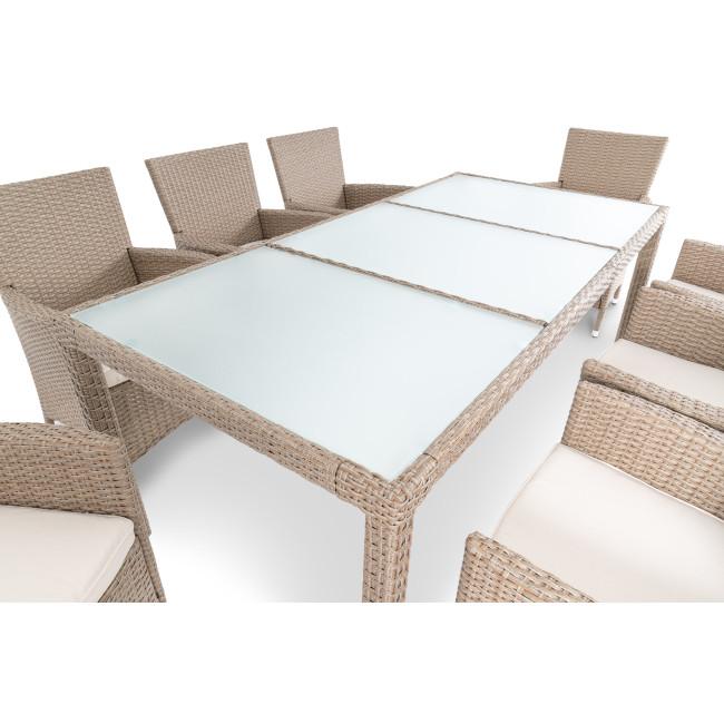 Садовая мебель Di Volio VERONA 8+1 бежево-кремовая
