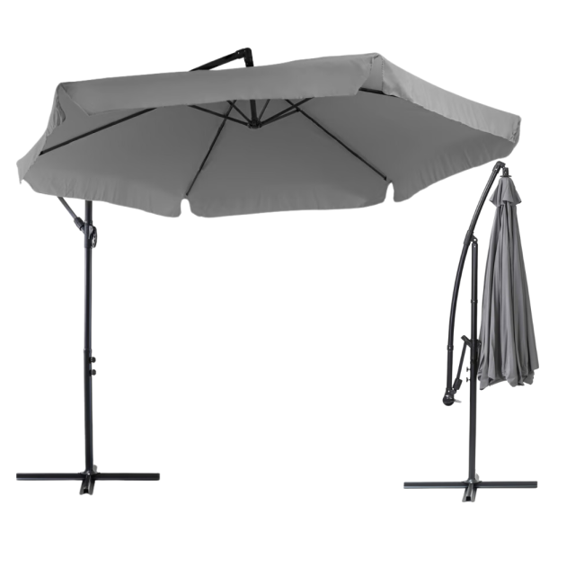 Парасолька садова Di Volio EMPOLI 300см сіра