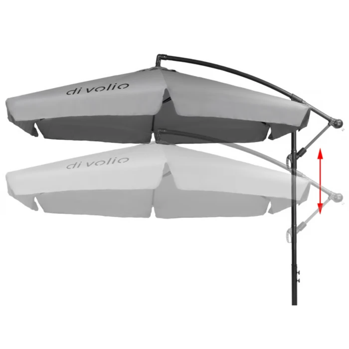 Зонтик садовый Di Volio EMPOLI 300см серый