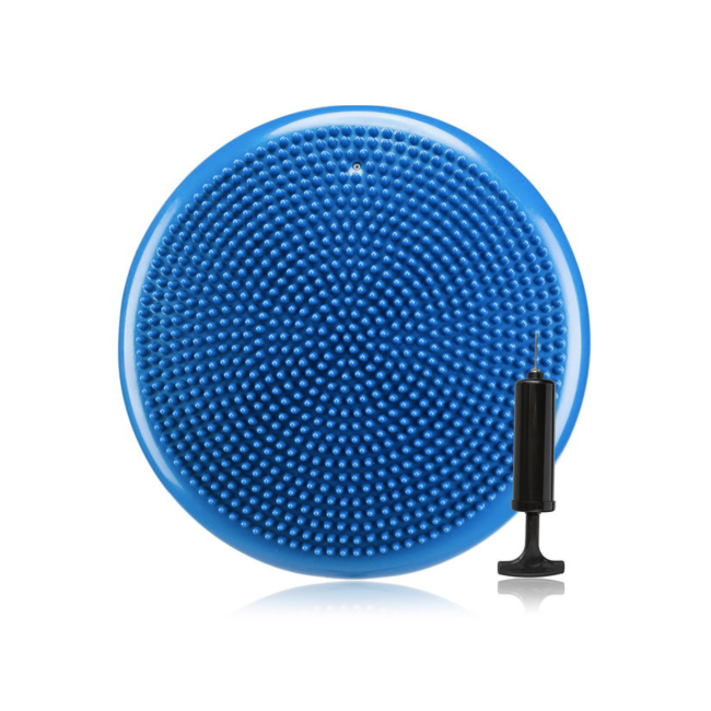 Балансировочная подушка Gymtek синяя + насос.