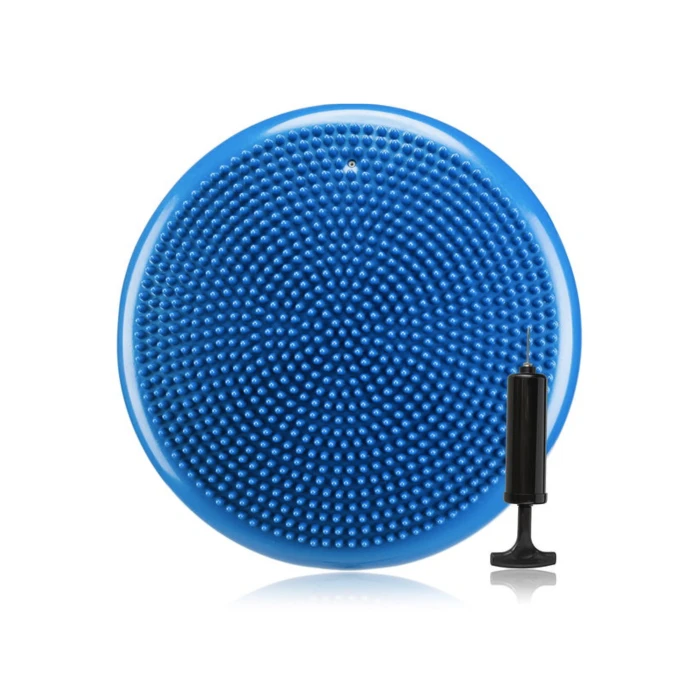 Балансировочная подушка Gymtek синяя + насос.