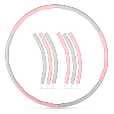 Хулахуп Gymtek з масажером 100см рожево-сірий