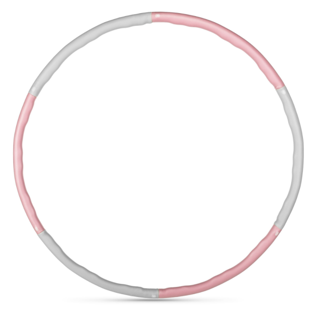 Хулахуп Gymtek з масажером 100см рожево-сірий