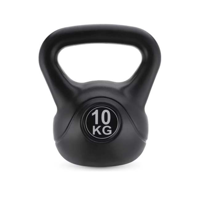 Гиря вінілова Gymtek 10кг чорний