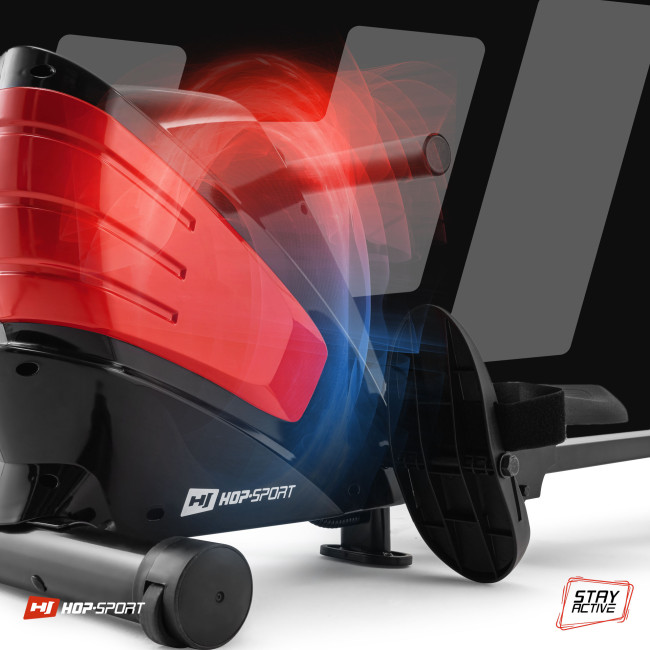Гребной тренажер Hop-Sport HS-060R Cross красный