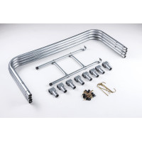 Батут Hop-Sport 12ft (366см) зеленый с наружной сеткой.