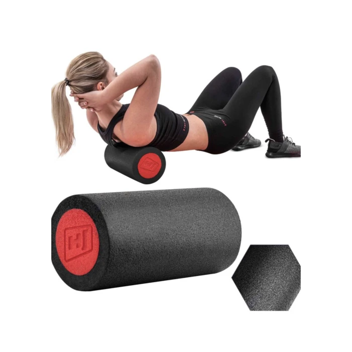 Масажний ролик (валик, роллер) EPE 30см Hop-Sport HS-E030YG чорний