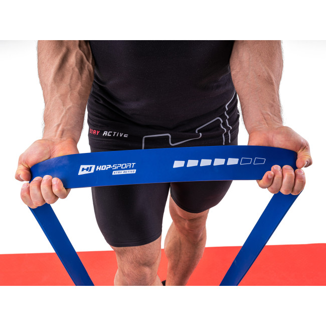 Резинка для фитнеса Hop-Sport 28-80кг HS-L064RR синяя