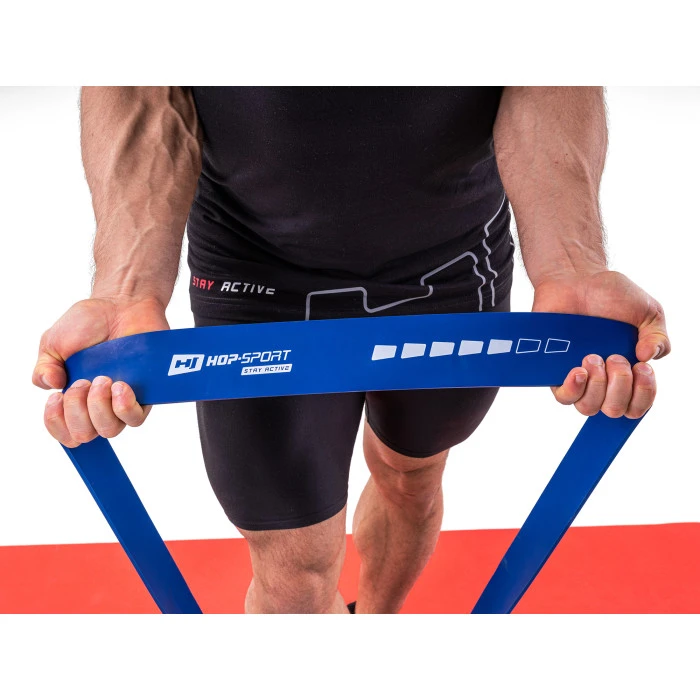 Резинка для фітнесу Hop-Sport 28-80кг HS-L064RR синя