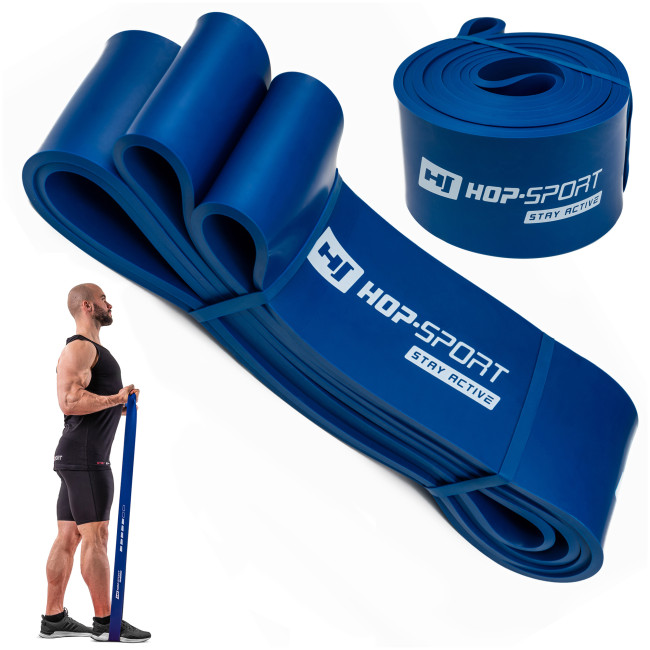 Резинка для фитнеса Hop-Sport 28-80кг HS-L064RR синяя