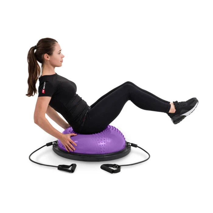 Балансировочная полусфера с вкраплениями Hop-Sport HS-MB058B фиолетовая