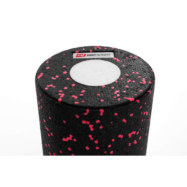 Роллер массажер (валик, ролик) Hop-Sport 3 в 1 EPP 33см HS-P033DYG черно-красный