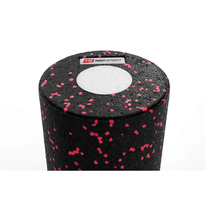 Роллер массажер (валик, ролик) Hop-Sport 3 в 1 EPP 33см HS-P033DYG черно-красный