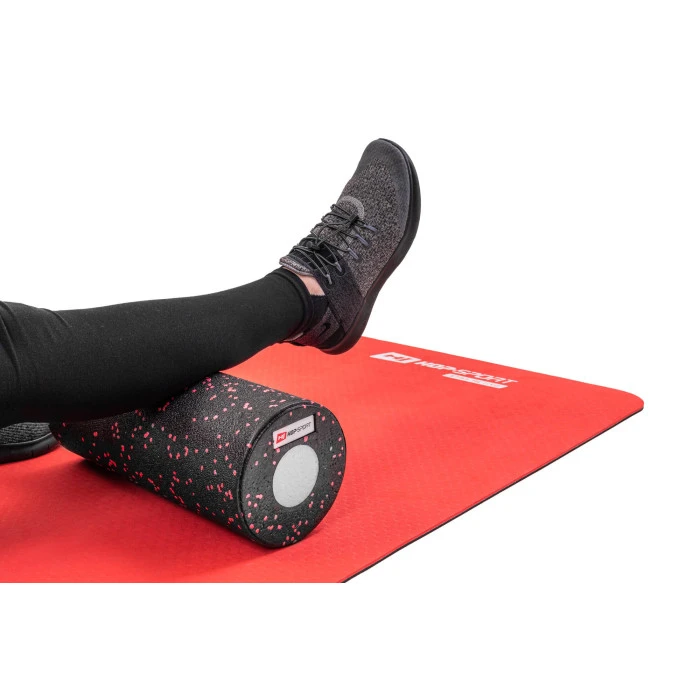 Роллер массажер (валик, ролик) Hop-Sport 3 в 1 EPP 33см HS-P033DYG черно-красный