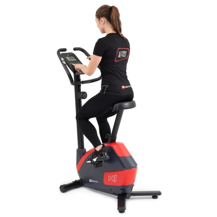 Велотренажер магнитный Hop-Sport HS-035H Leaf красный