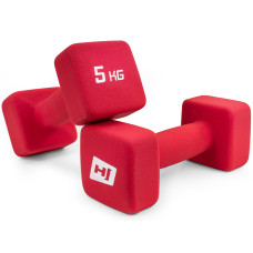 Гантелі для фітнесу неопренові квадратні Hop-Sport HS-V050DS 2х5кг